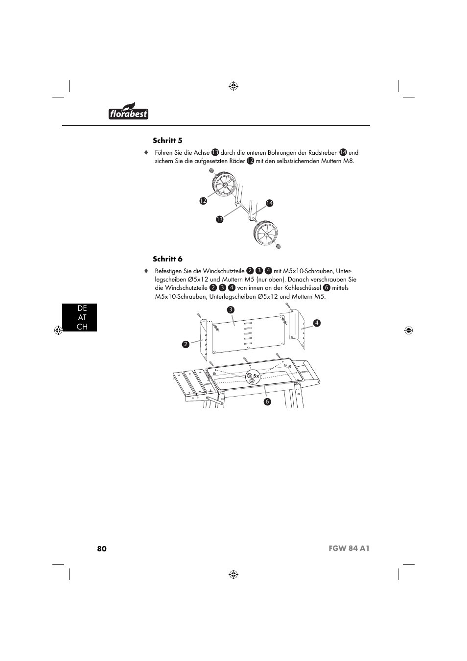 De at ch | Florabest FGW 84 A1 User Manual | Page 83 / 88