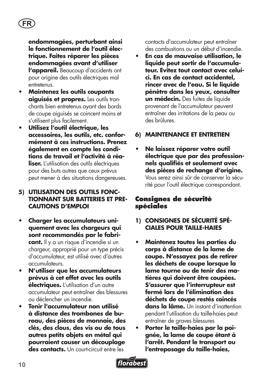 Florabest FAH 18 B2 User Manual | Page 10 / 58