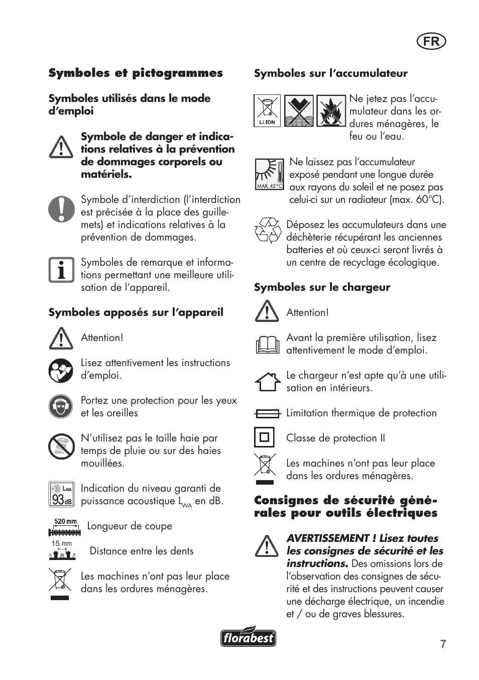 Florabest FAH 18 B2 User Manual | Page 7 / 58