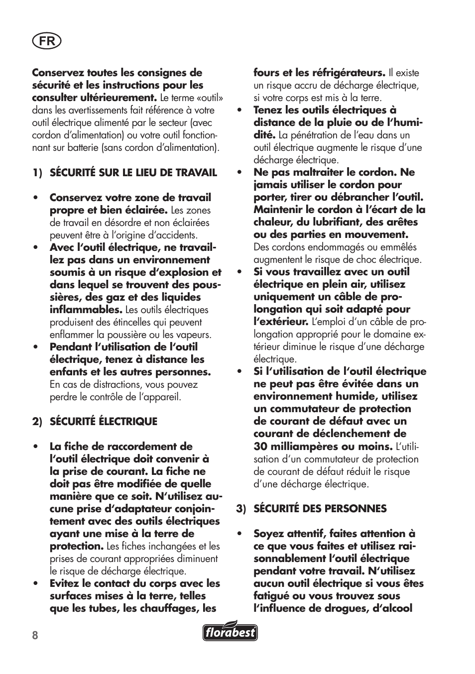 Florabest FAH 18 B2 User Manual | Page 8 / 58
