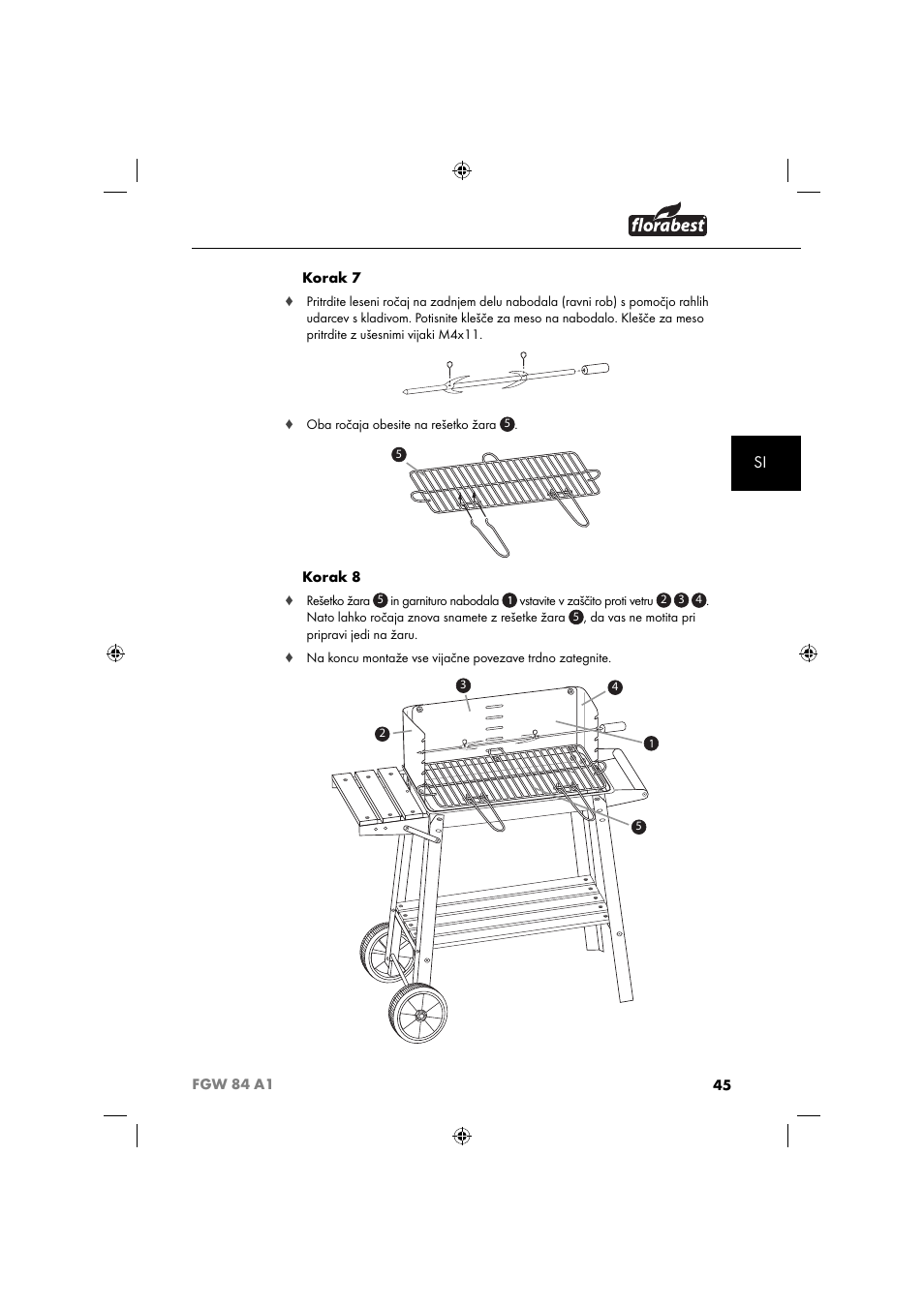 Florabest FGW 84 A1 User Manual | Page 48 / 88