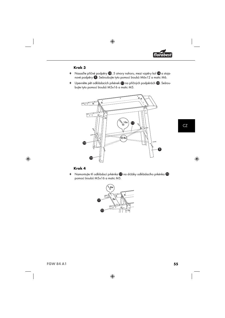 Florabest FGW 84 A1 User Manual | Page 58 / 88