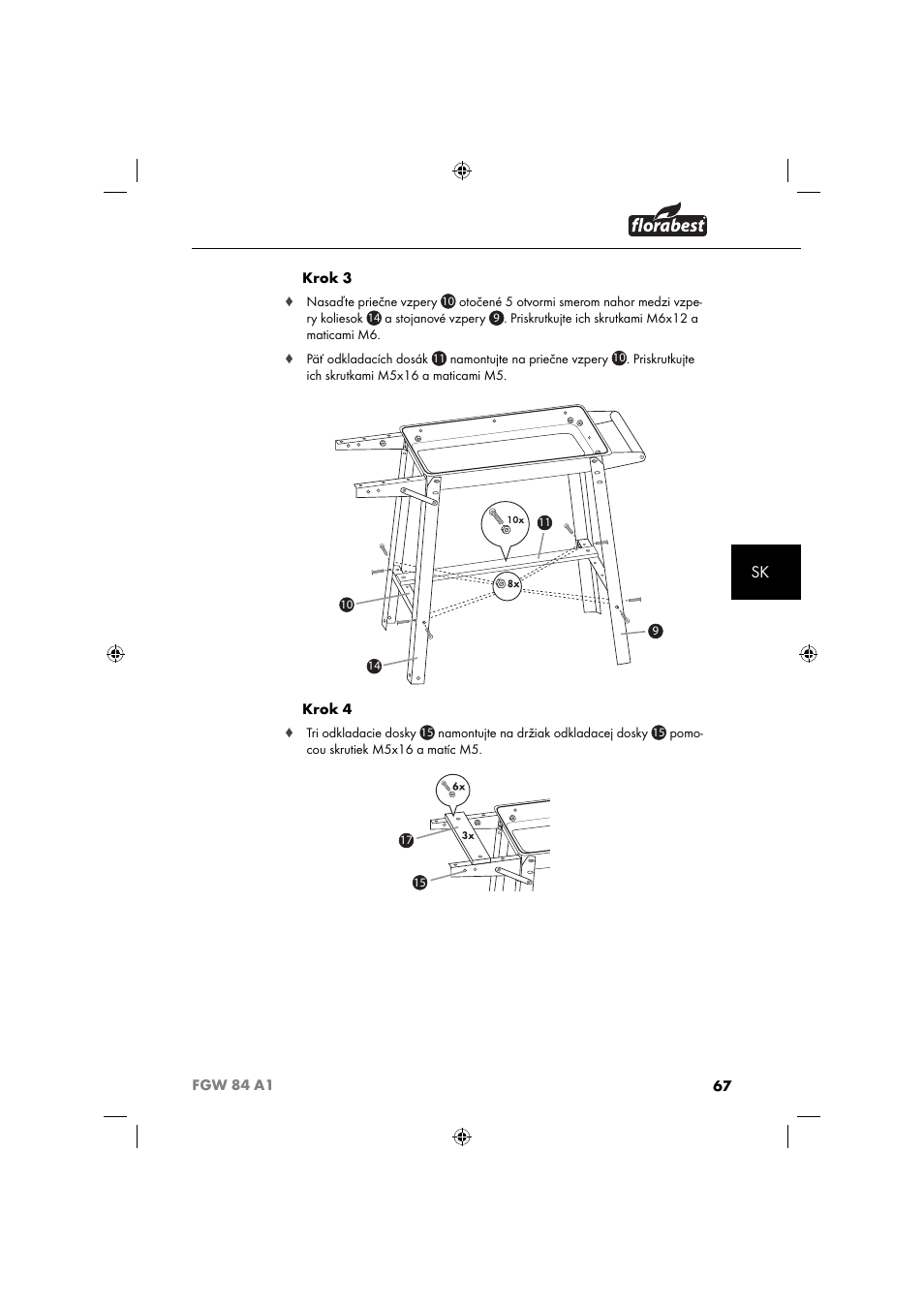 Florabest FGW 84 A1 User Manual | Page 70 / 88