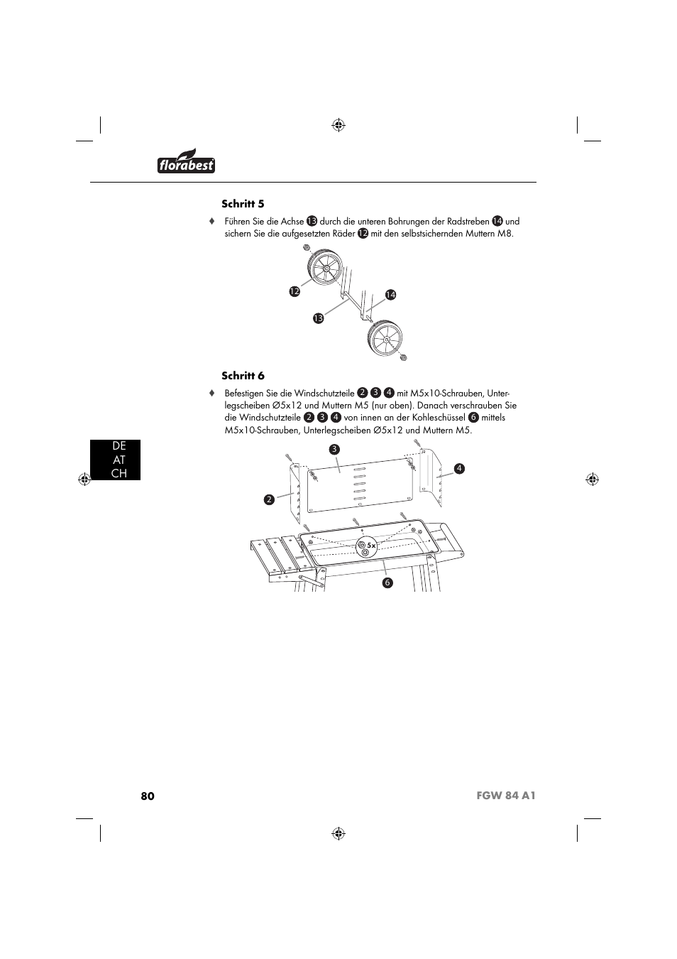 De at ch | Florabest FGW 84 A1 User Manual | Page 83 / 88