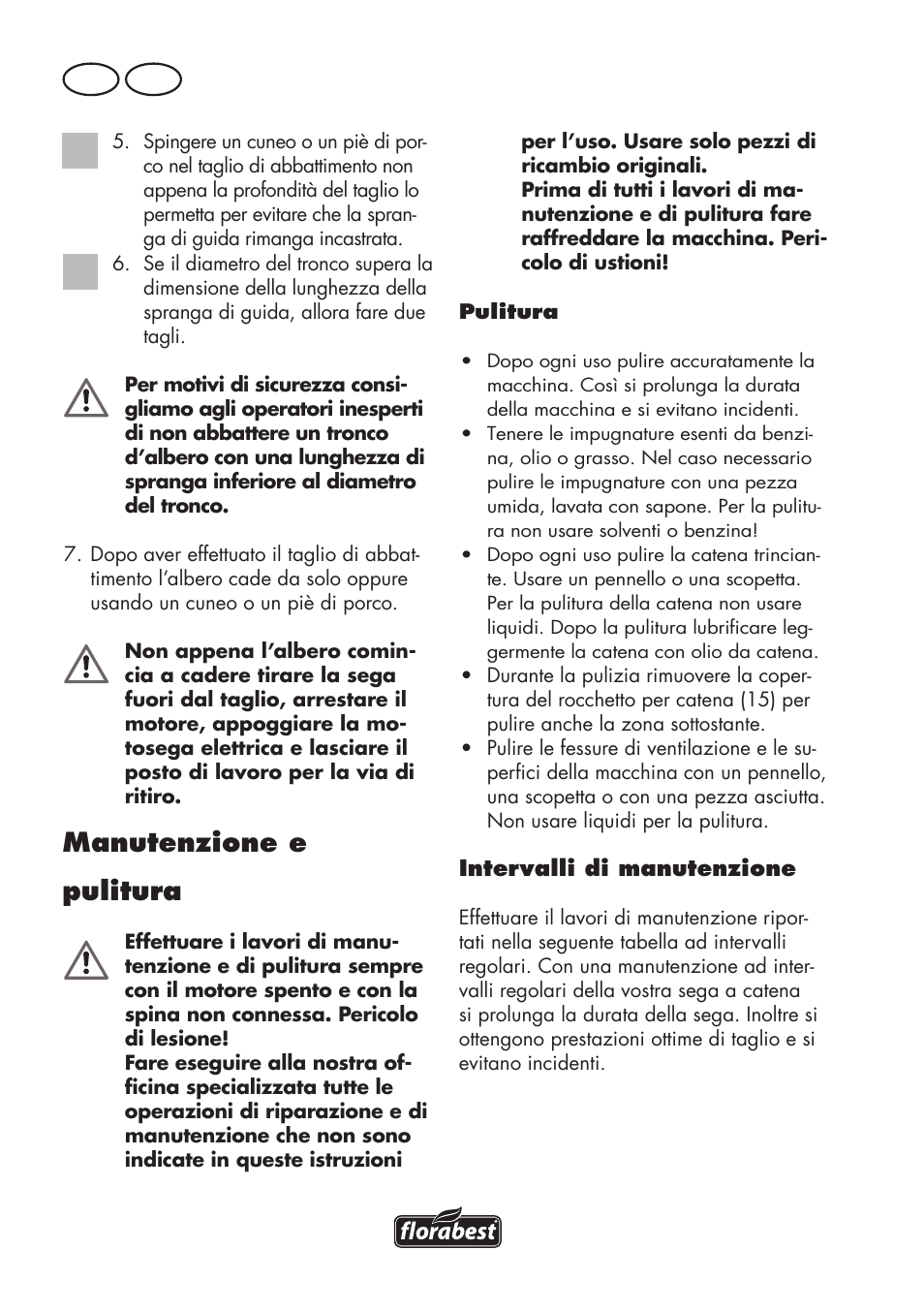 Manutenzione e pulitura, It mt | Florabest FKS 2200 D2 User Manual | Page 20 / 104