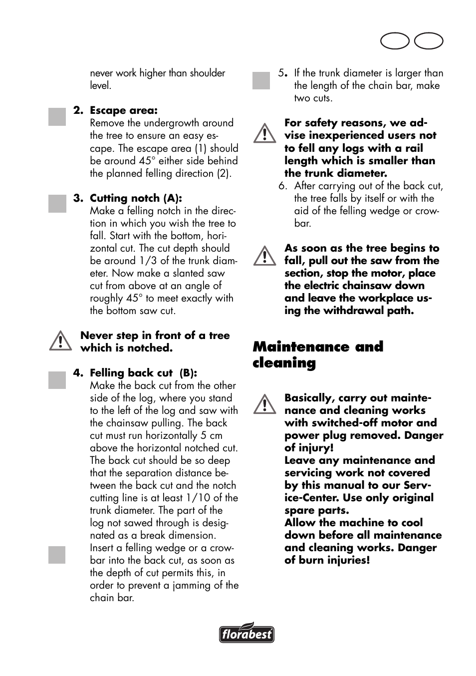 Maintenance and cleaning, Mt gb | Florabest FKS 2200 D2 User Manual | Page 67 / 104