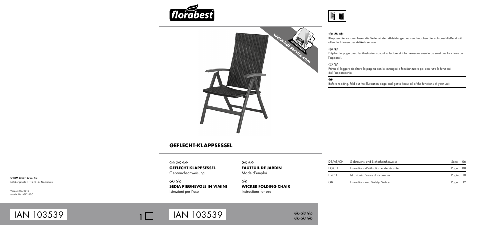 Florabest GK-1600 User Manual | 14 pages