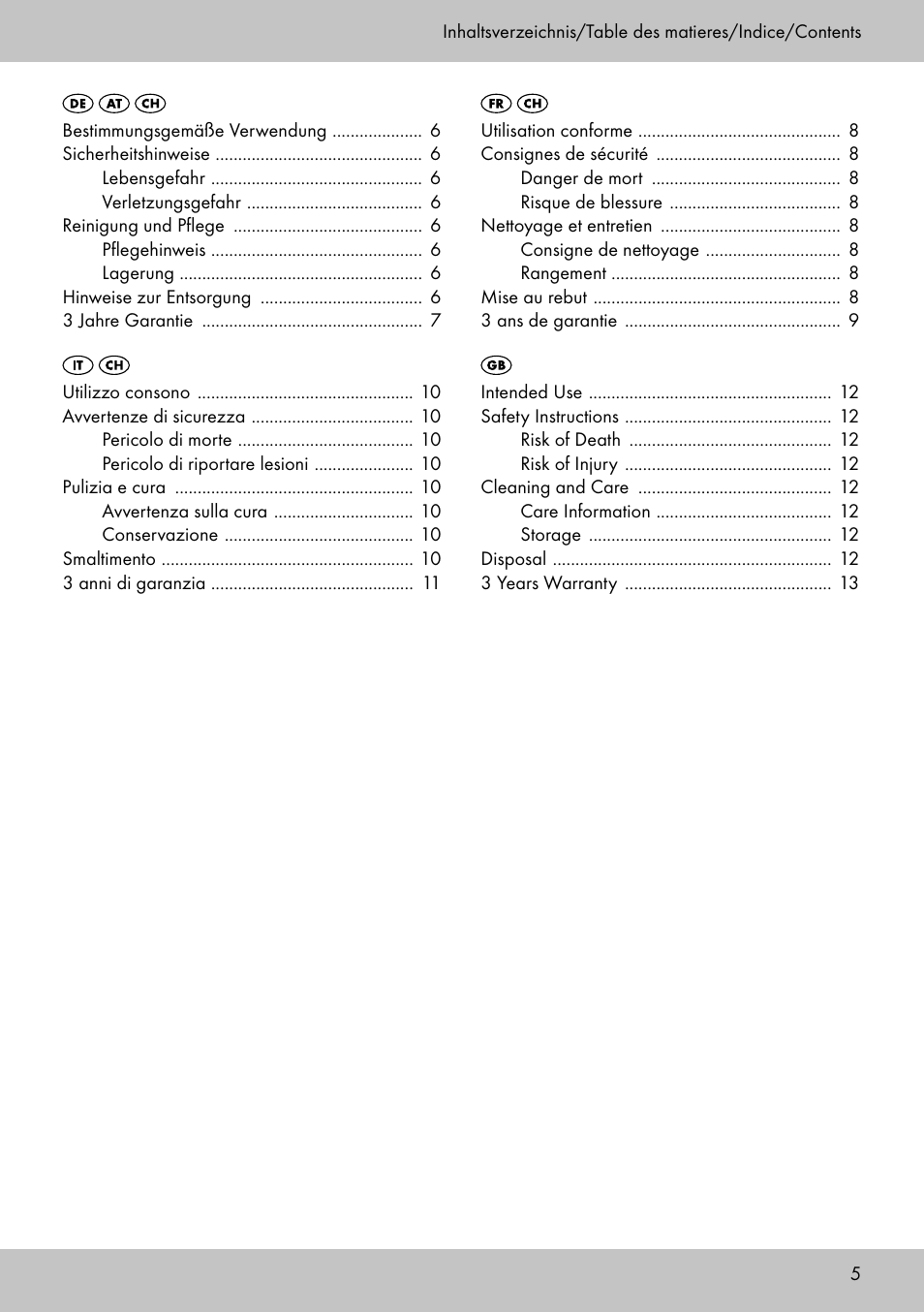 Florabest GK-1600 User Manual | Page 3 / 14