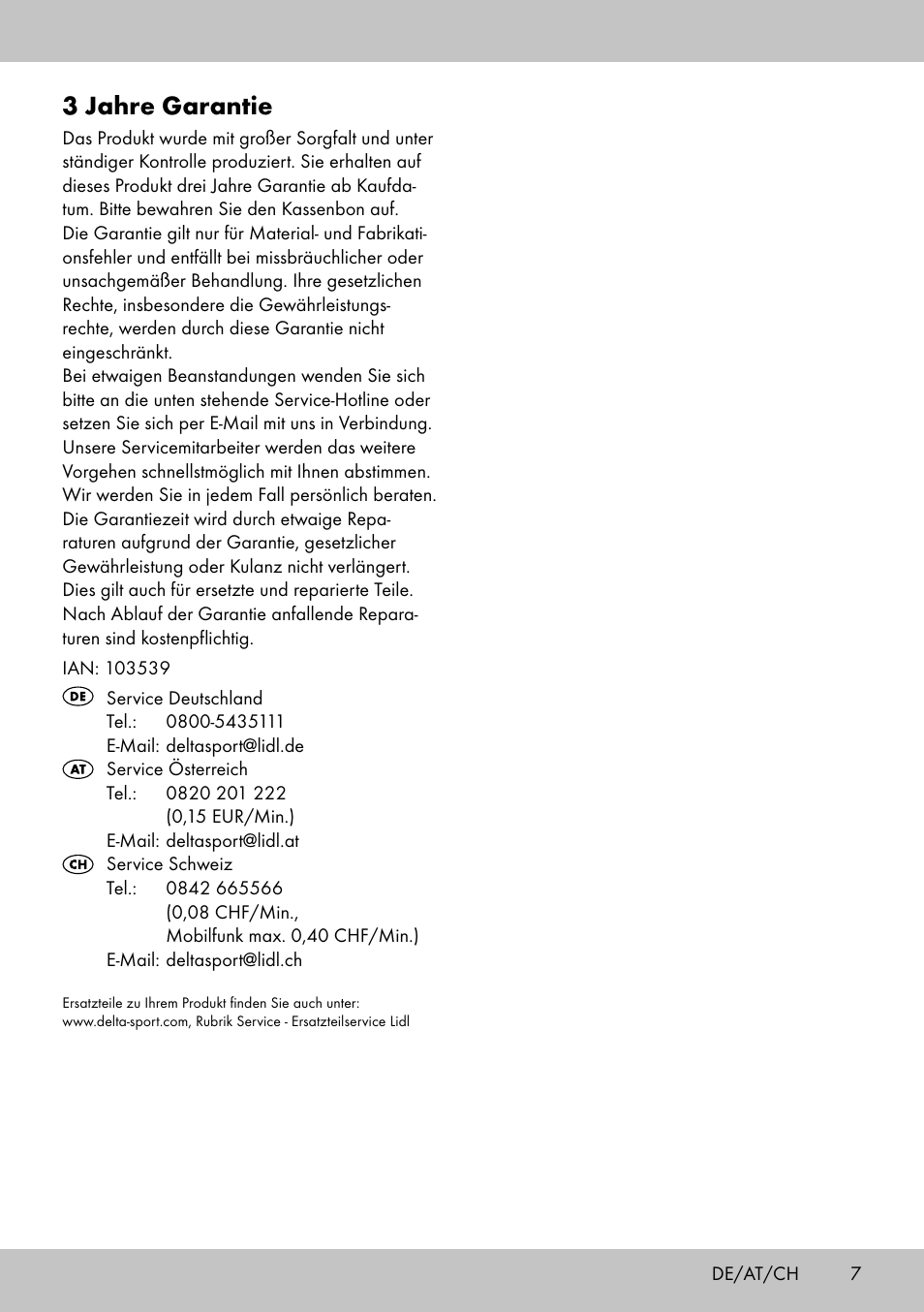 3 jahre garantie | Florabest GK-1600 User Manual | Page 5 / 14
