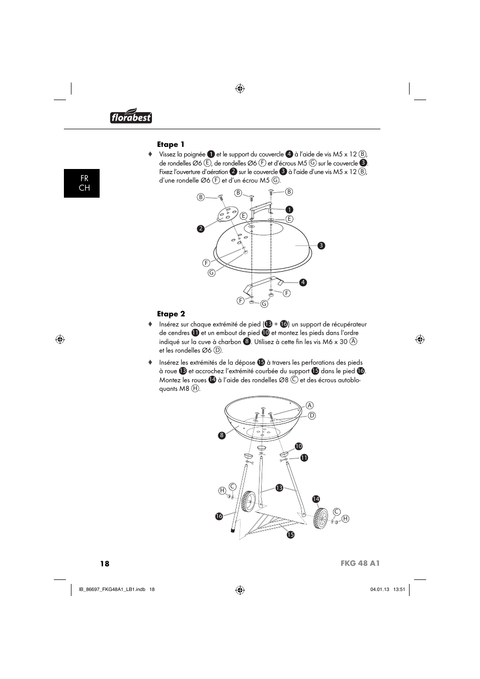 Fr ch | Florabest FKG 48 A1 User Manual | Page 21 / 52