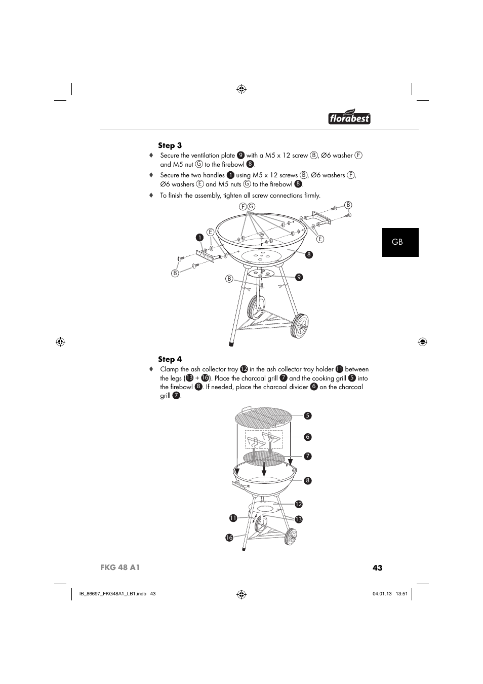 Florabest FKG 48 A1 User Manual | Page 46 / 52