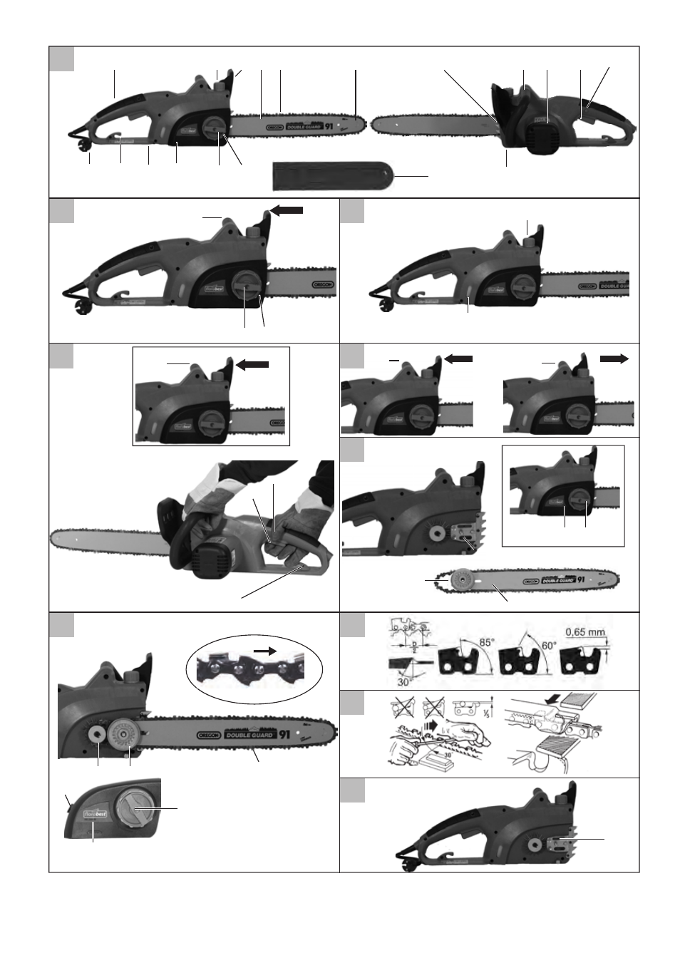 Gc f, Ji h e a | Florabest FKS 2200 D2 User Manual | Page 3 / 100