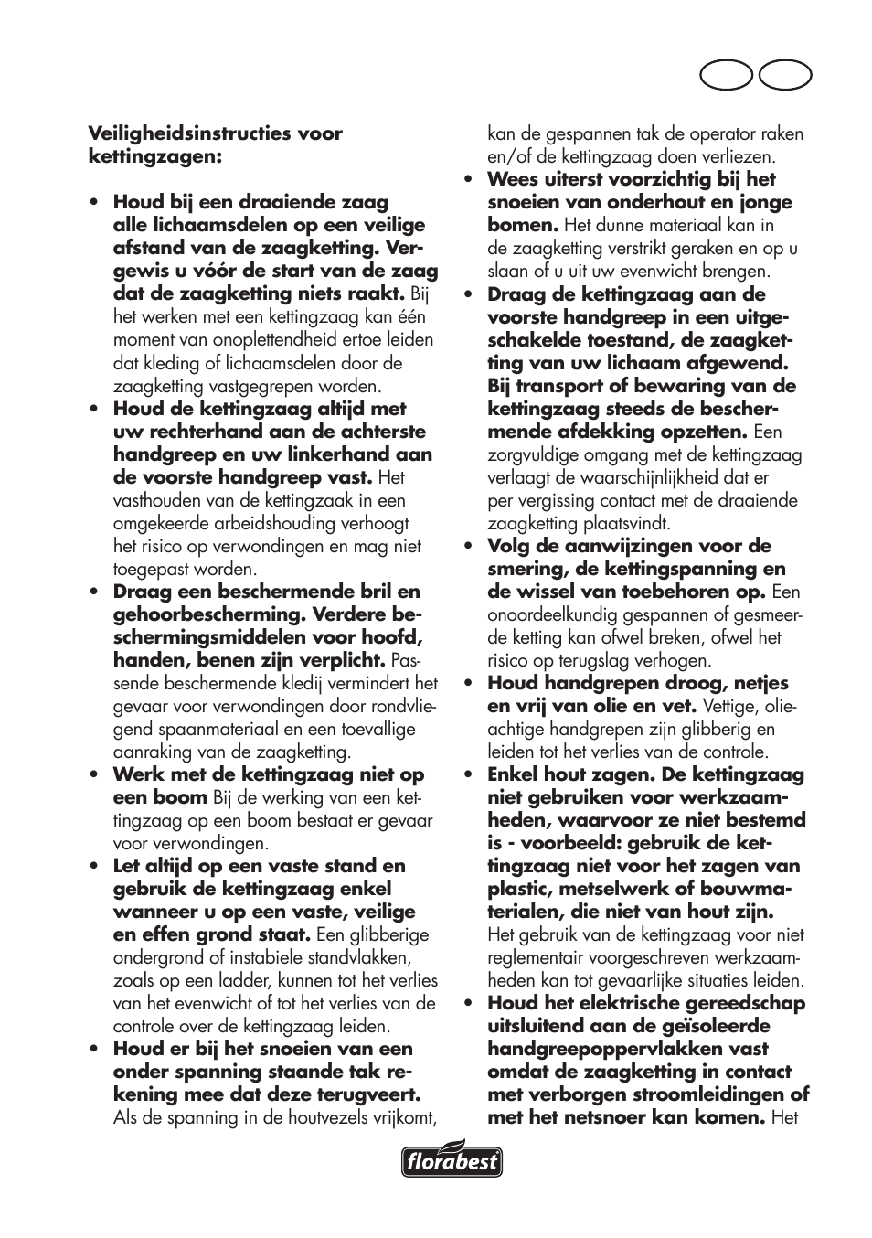 Be nl | Florabest FKS 2200 D2 User Manual | Page 33 / 100