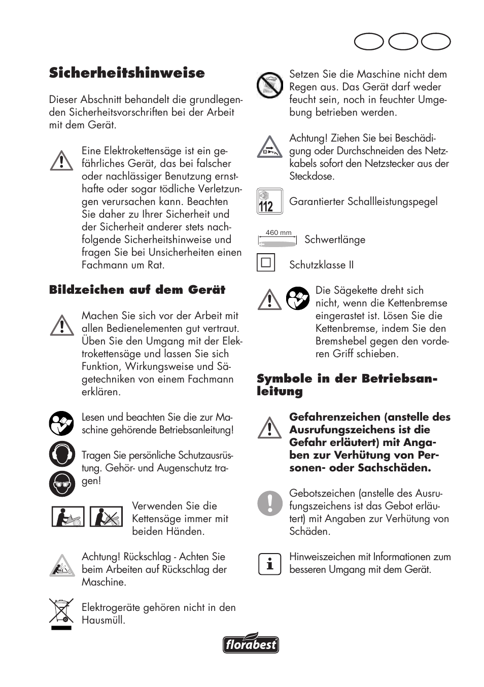 Sicherheitshinweise, At ch de | Florabest FKS 2200 D2 User Manual | Page 51 / 100