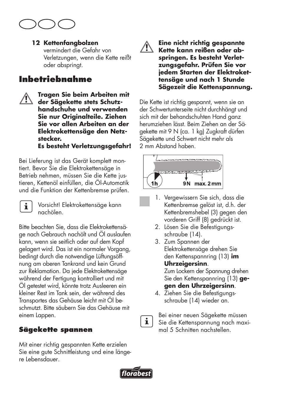 Inbetriebnahme, De at ch | Florabest FKS 2200 D2 User Manual | Page 58 / 100