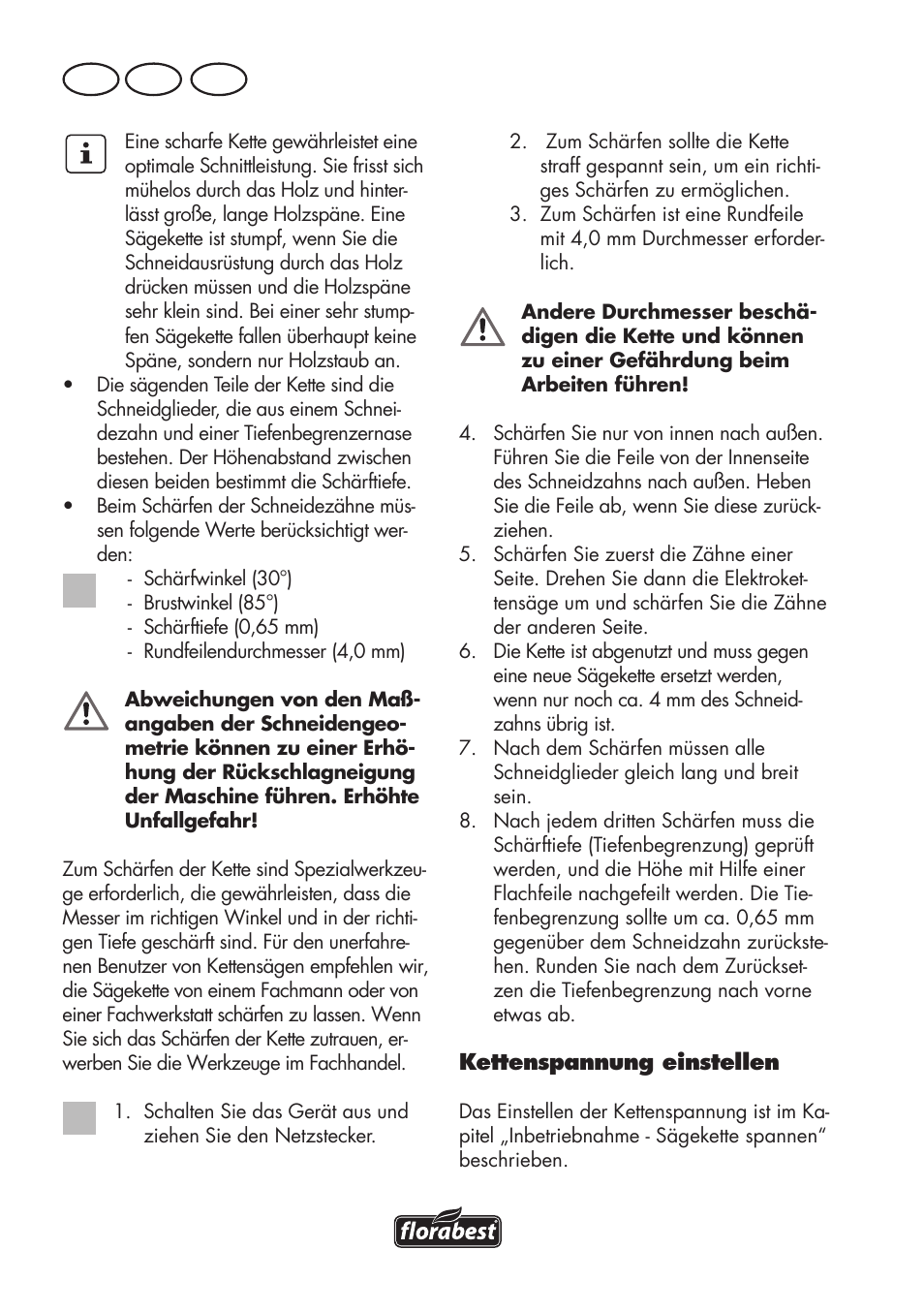 De at ch | Florabest FKS 2200 D2 User Manual | Page 66 / 100
