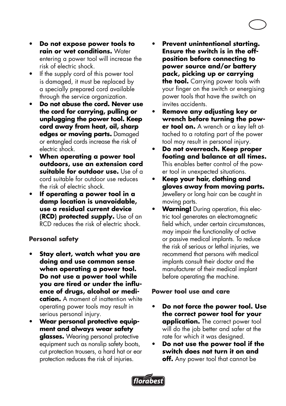 Florabest FKS 2200 D2 User Manual | Page 77 / 100