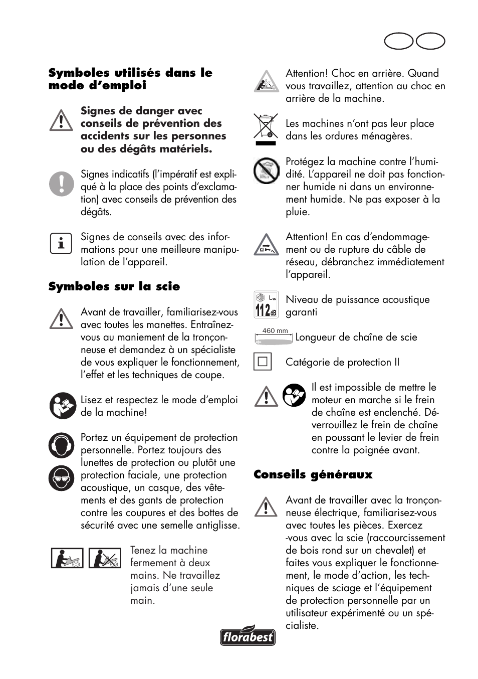 Ch fr | Florabest FKS 2200 D2 User Manual | Page 31 / 100