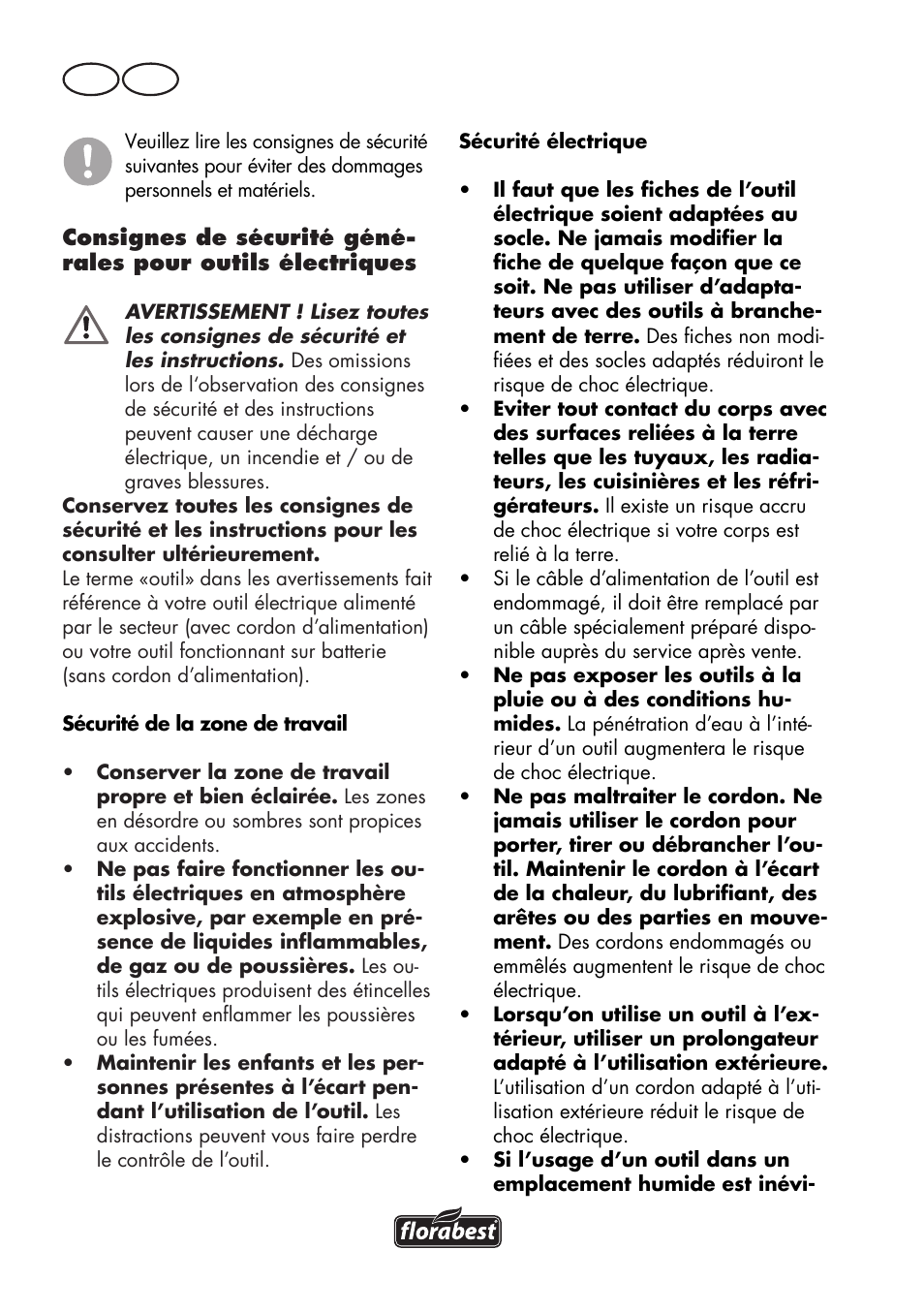 Fr ch | Florabest FKS 2200 D2 User Manual | Page 32 / 100
