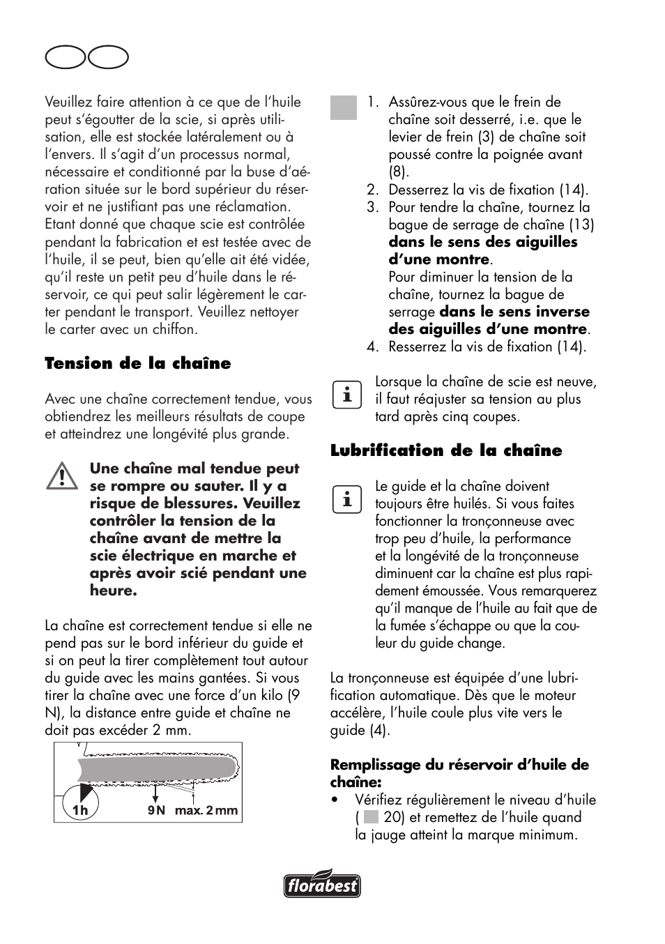 Fr ch | Florabest FKS 2200 D2 User Manual | Page 38 / 100