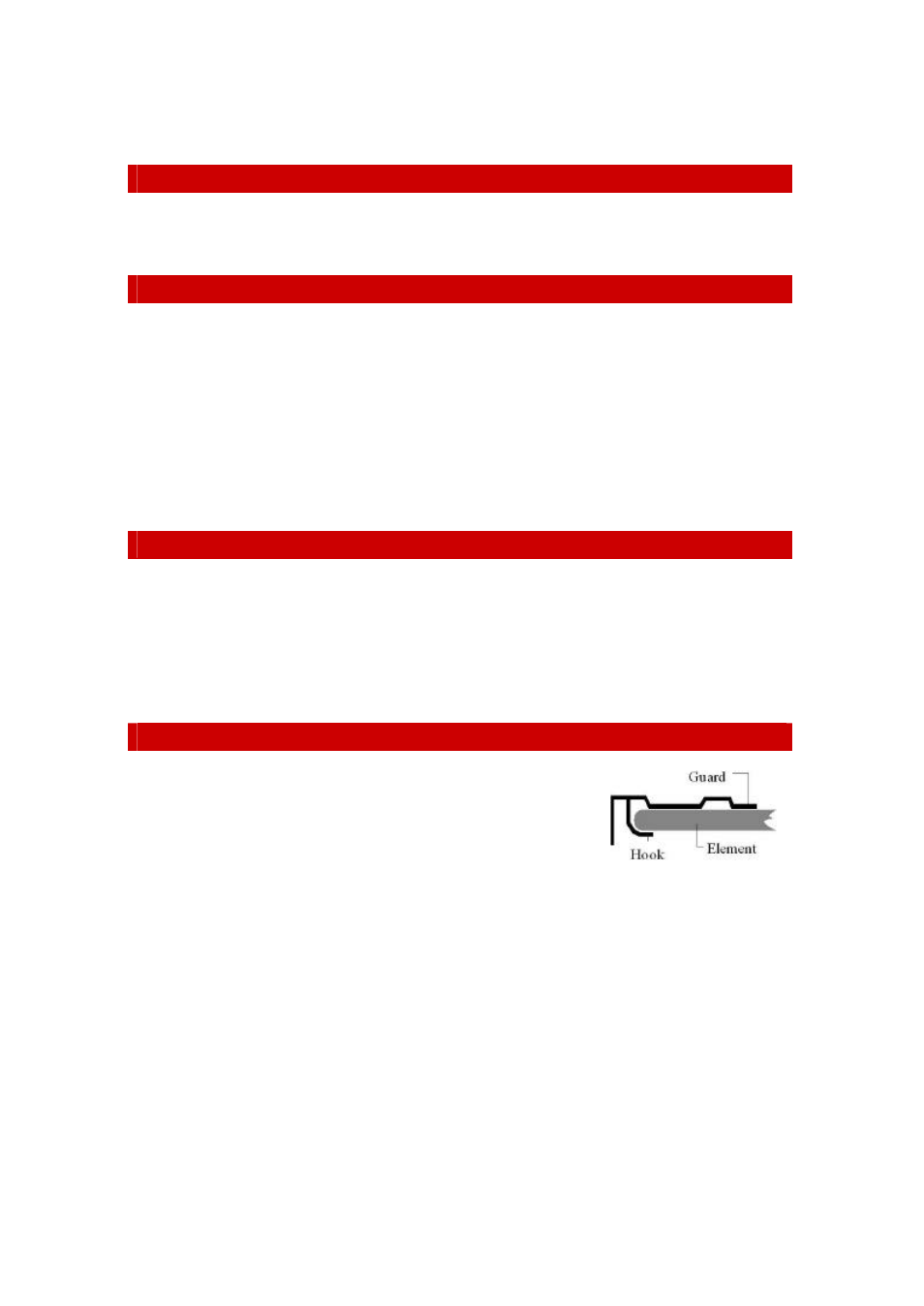 Storage compartment (spiral), Cleaning (spiral), Cleaning (solid) | Element and guard | Defy Appliances 520 User Manual | Page 4 / 6