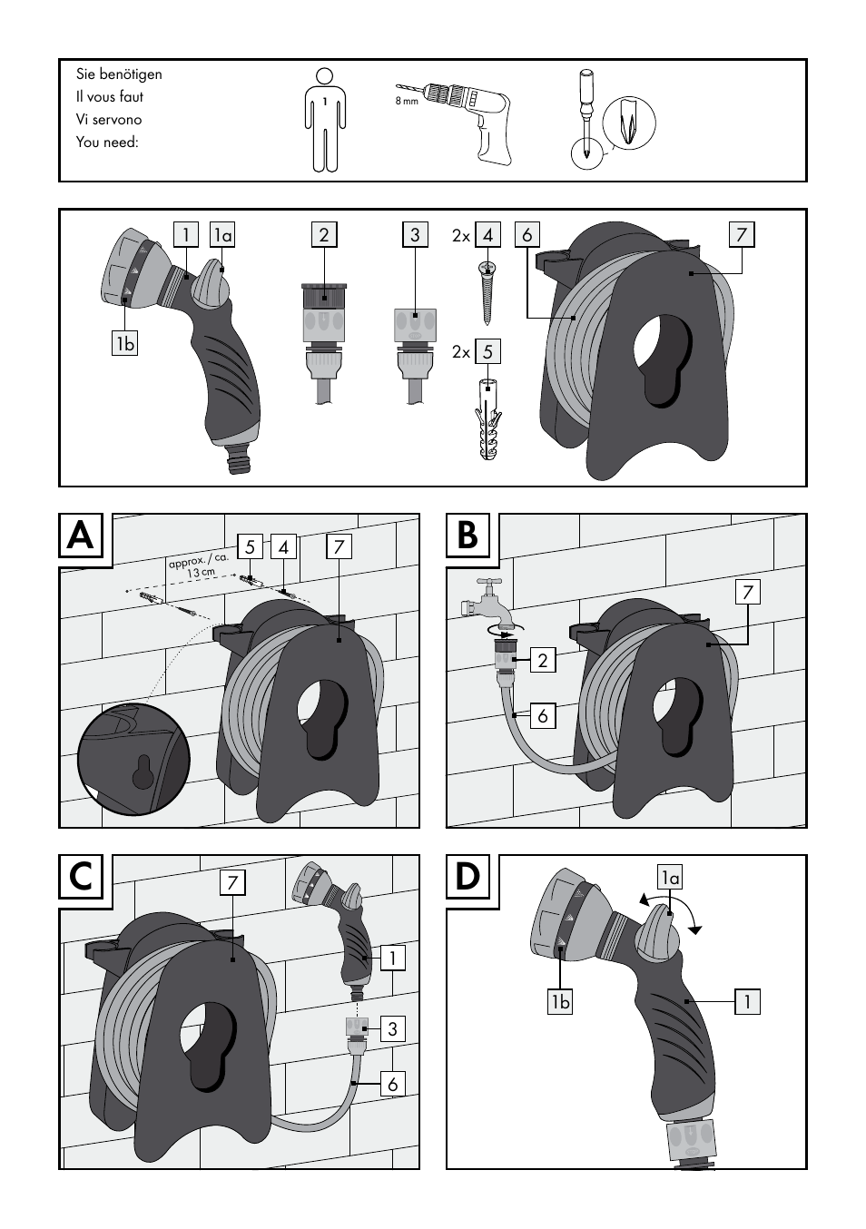 Florabest Garden Hose Set User Manual | Page 3 / 17