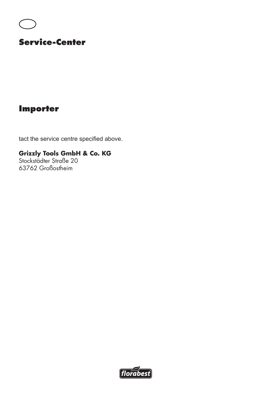 Service-center, Importer | Florabest FAT 18 B3 User Manual | Page 58 / 68