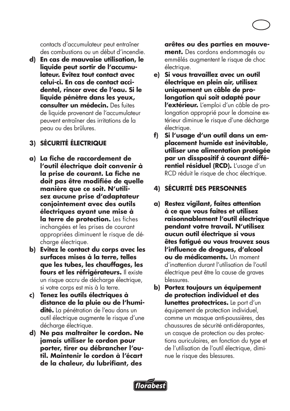 Florabest FAT 18 B3 User Manual | Page 9 / 68