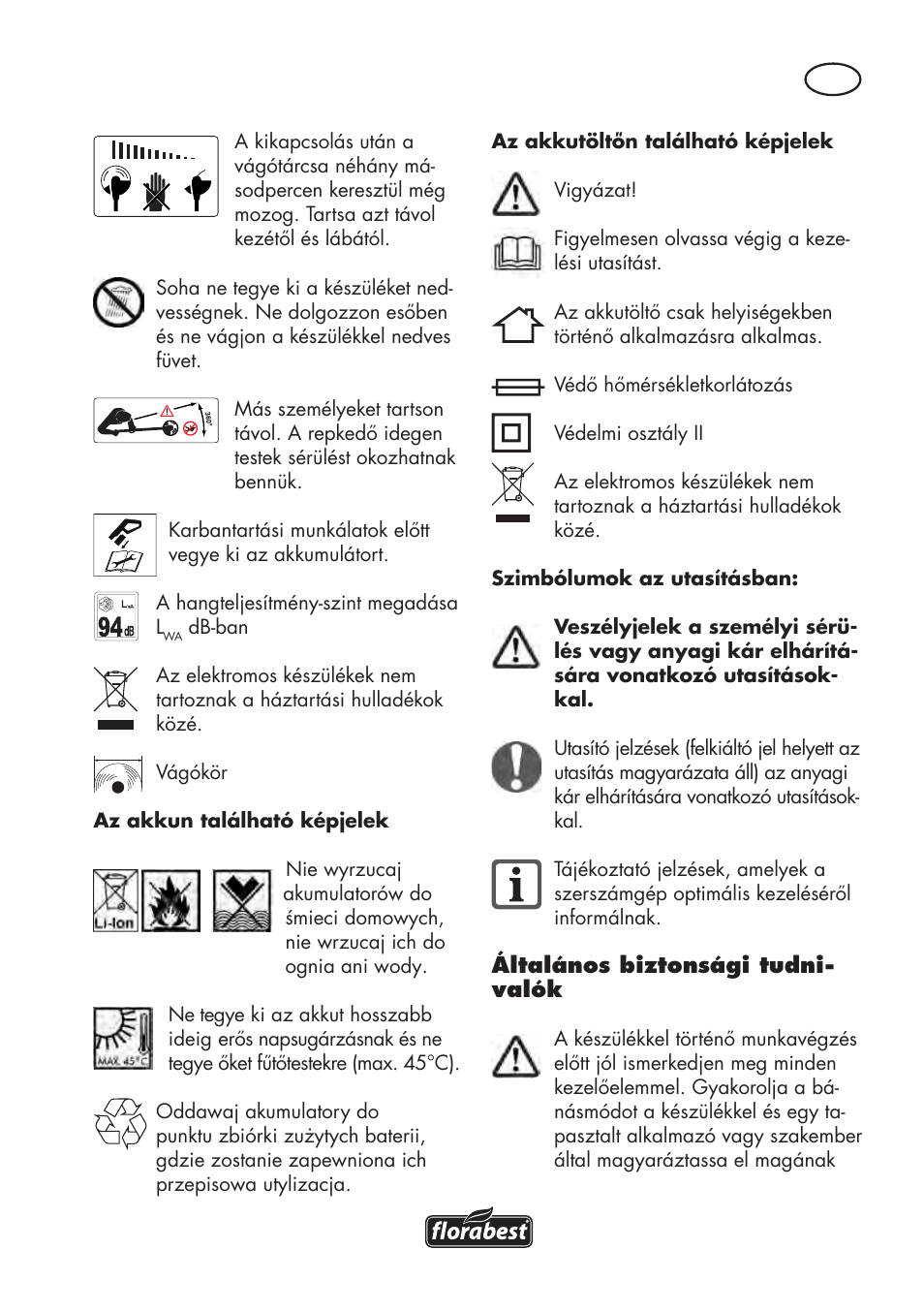 Florabest FAT 18 B3 User Manual | Page 39 / 132
