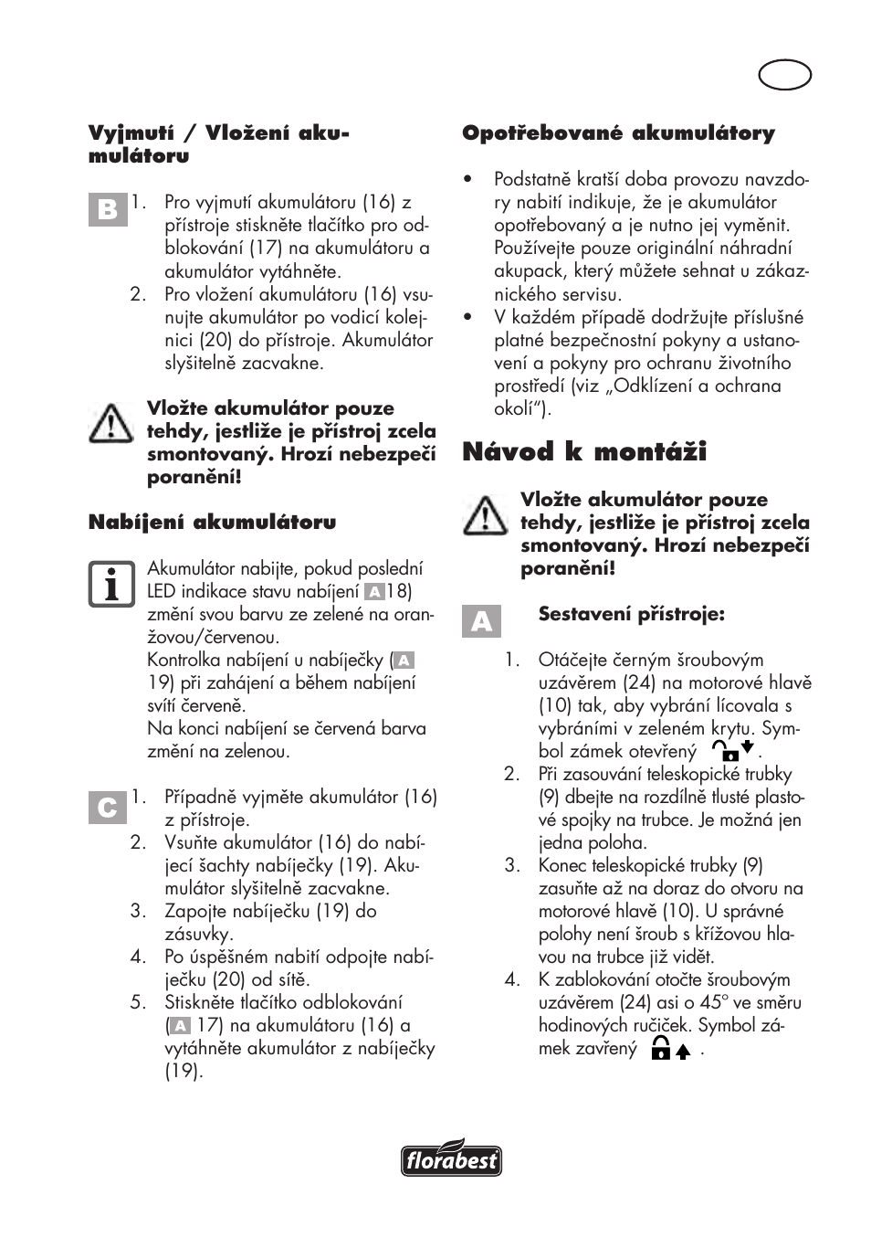 Návod k montáži | Florabest FAT 18 B3 User Manual | Page 79 / 132