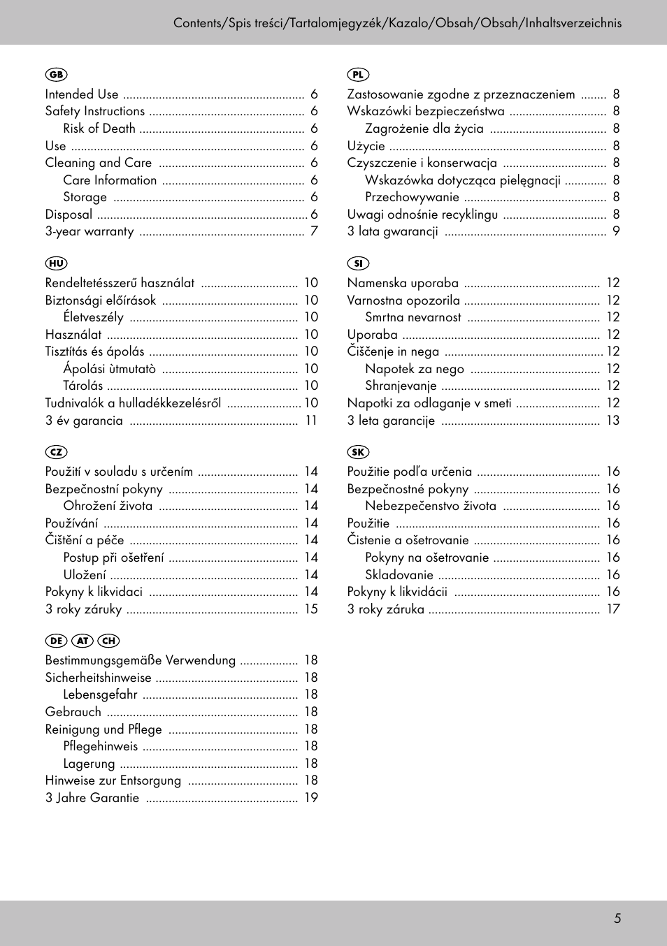 Florabest GP-1718 User Manual | Page 5 / 20