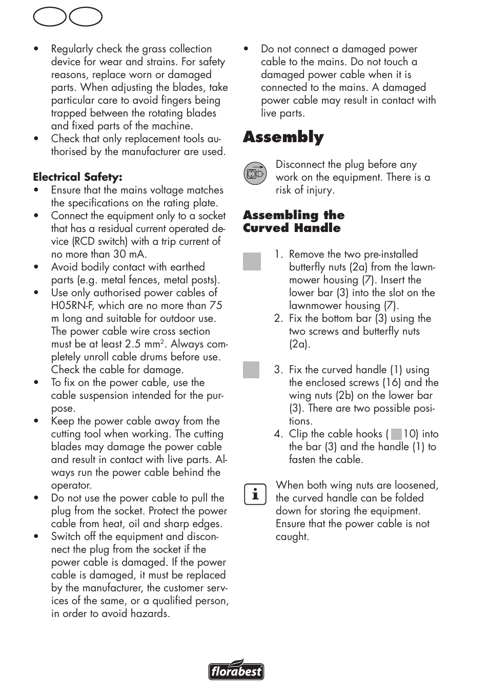 Assembly, Gb ie | Florabest FRM 1800 B2 User Manual | Page 10 / 64