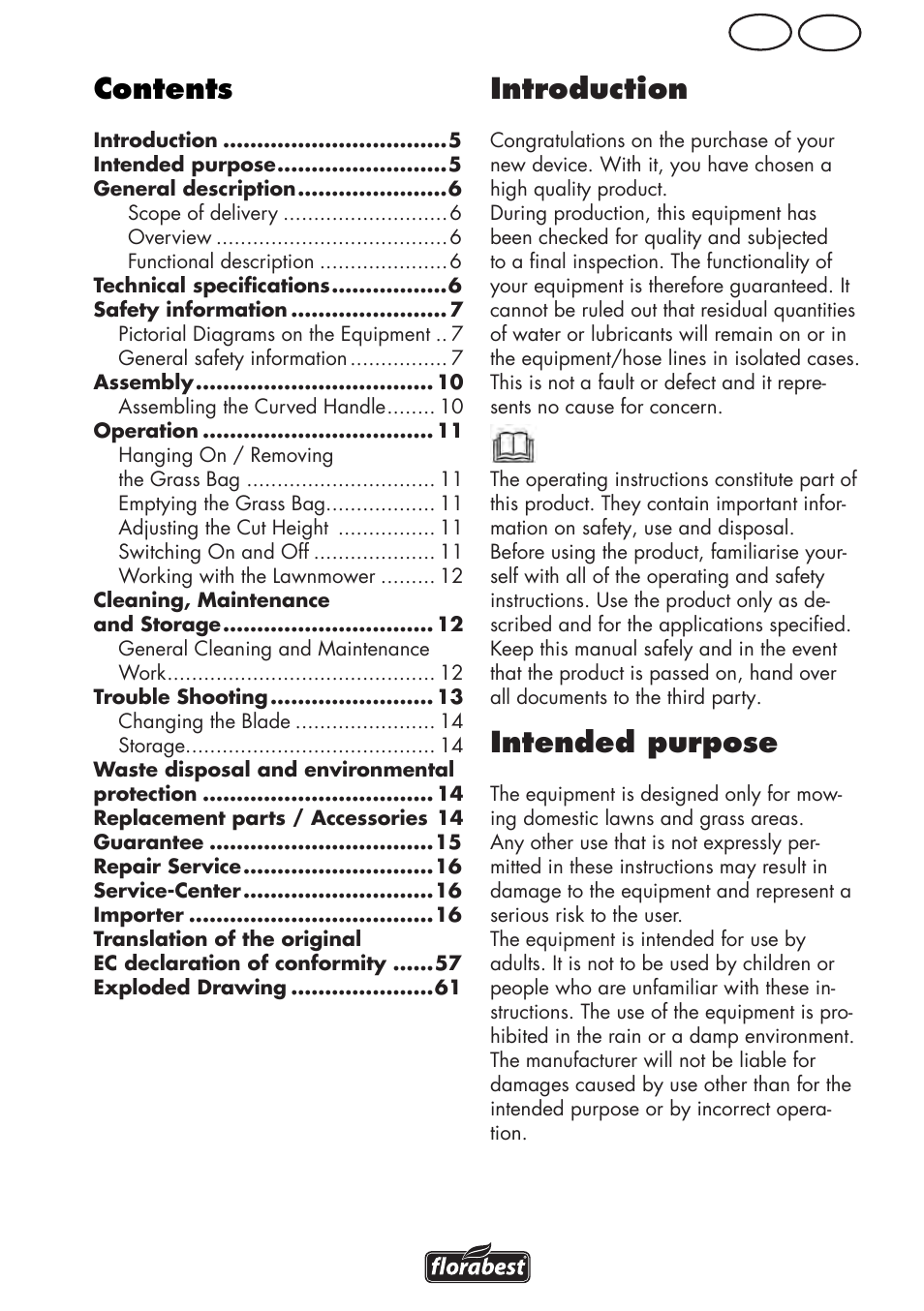 Florabest FRM 1800 B2 User Manual | Page 5 / 64