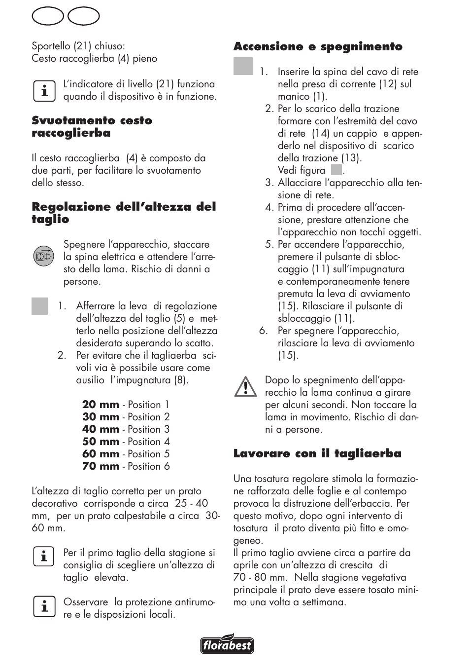 Mt it | Florabest FRM 1800 B2 User Manual | Page 12 / 52