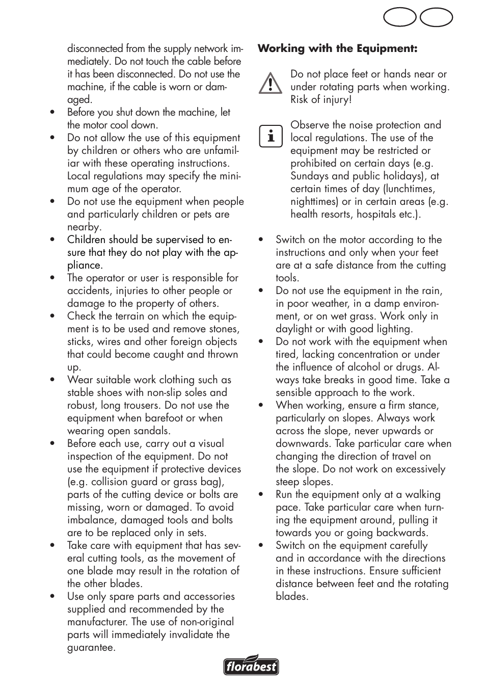 Mt gb | Florabest FRM 1800 B2 User Manual | Page 21 / 52