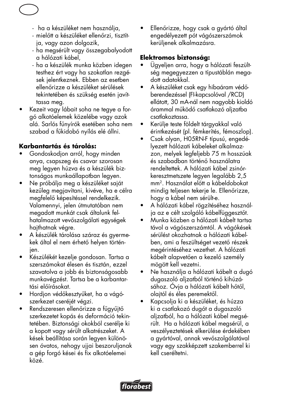 Florabest FRM 1800 B2 User Manual | Page 36 / 108