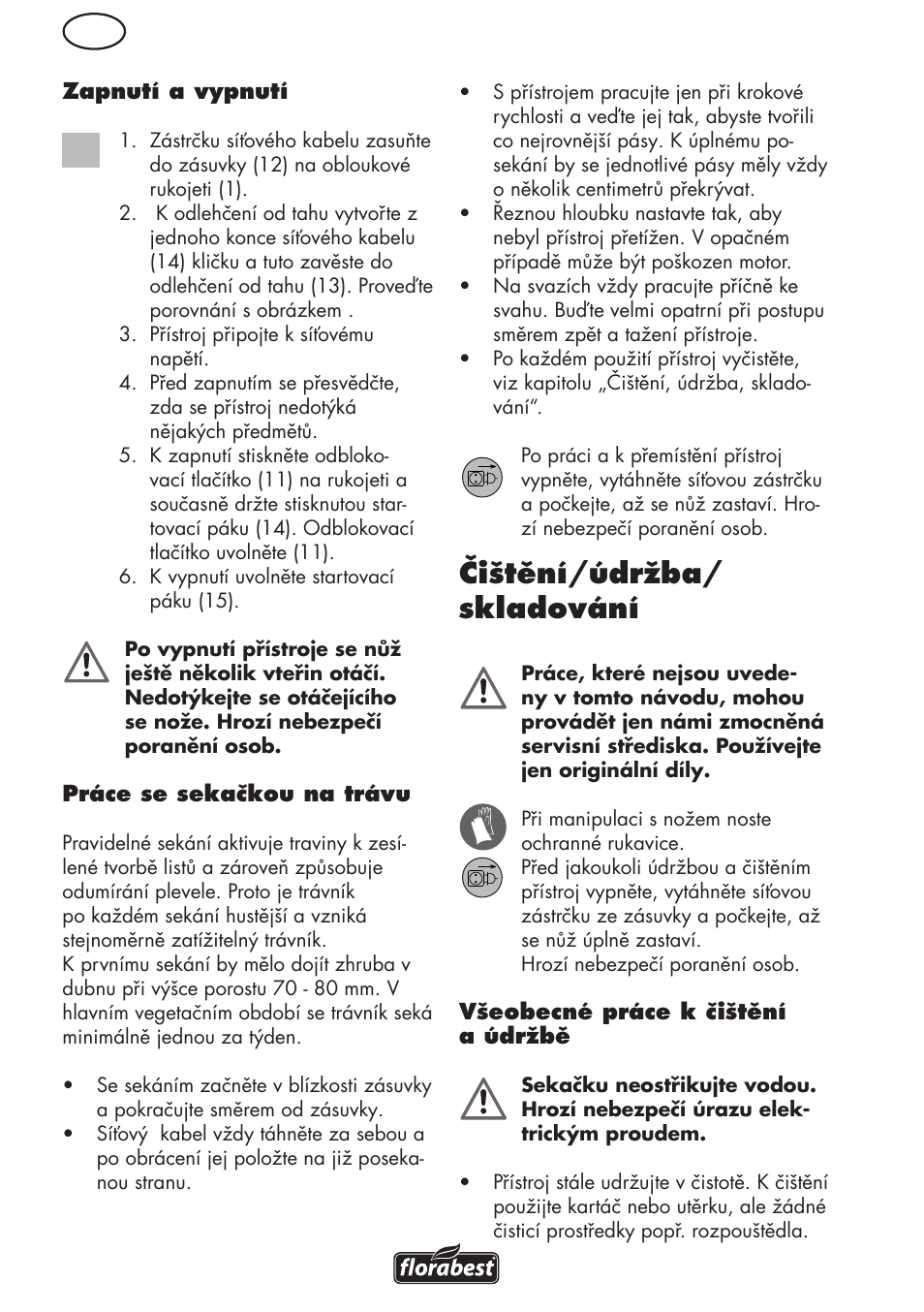 Čištění/údržba/ skladování | Florabest FRM 1800 B2 User Manual | Page 64 / 108