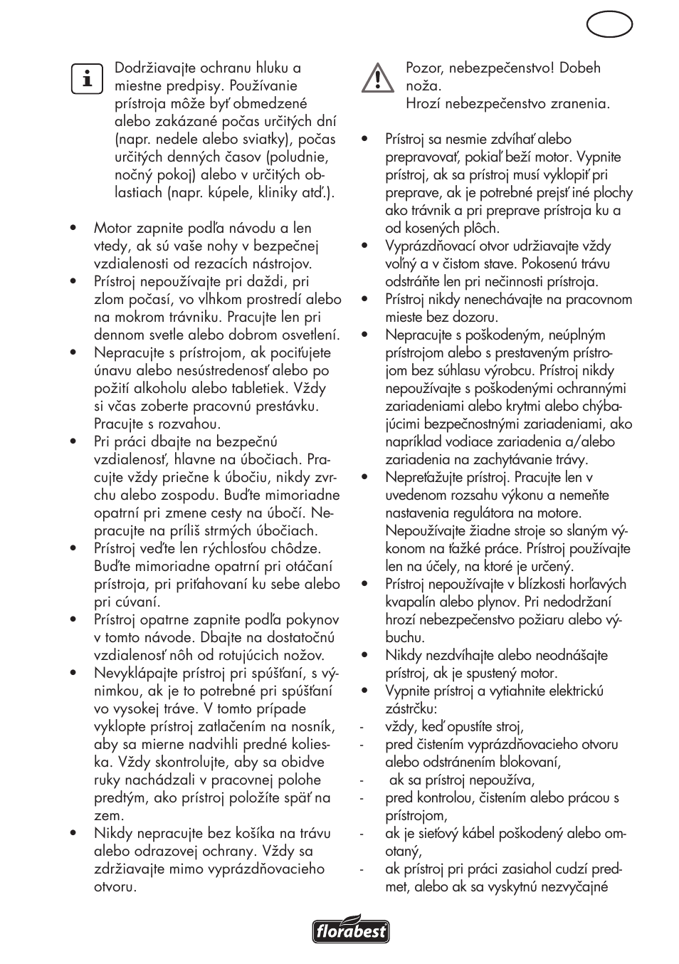 Florabest FRM 1800 B2 User Manual | Page 73 / 108