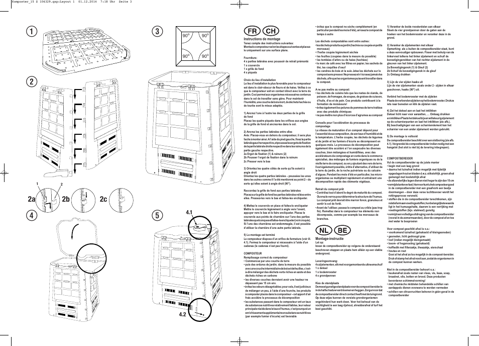 Florabest Compost Bin / Composter User Manual | 2 pages