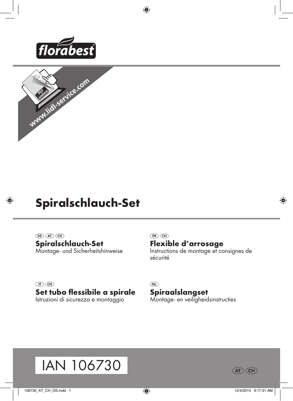 Florabest 106730-14-01 User Manual | 12 pages