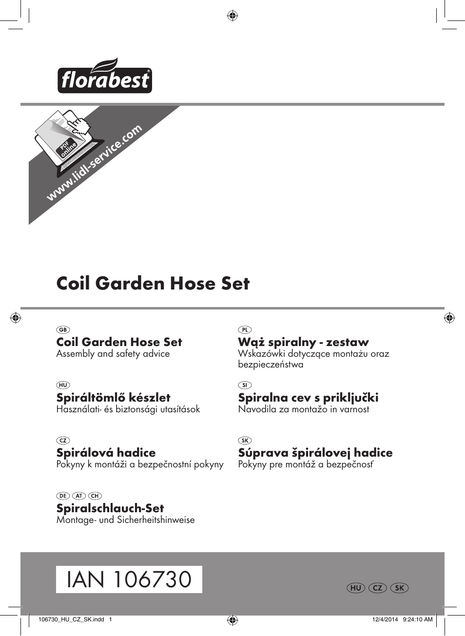 Florabest 106730-14-01 User Manual | 14 pages
