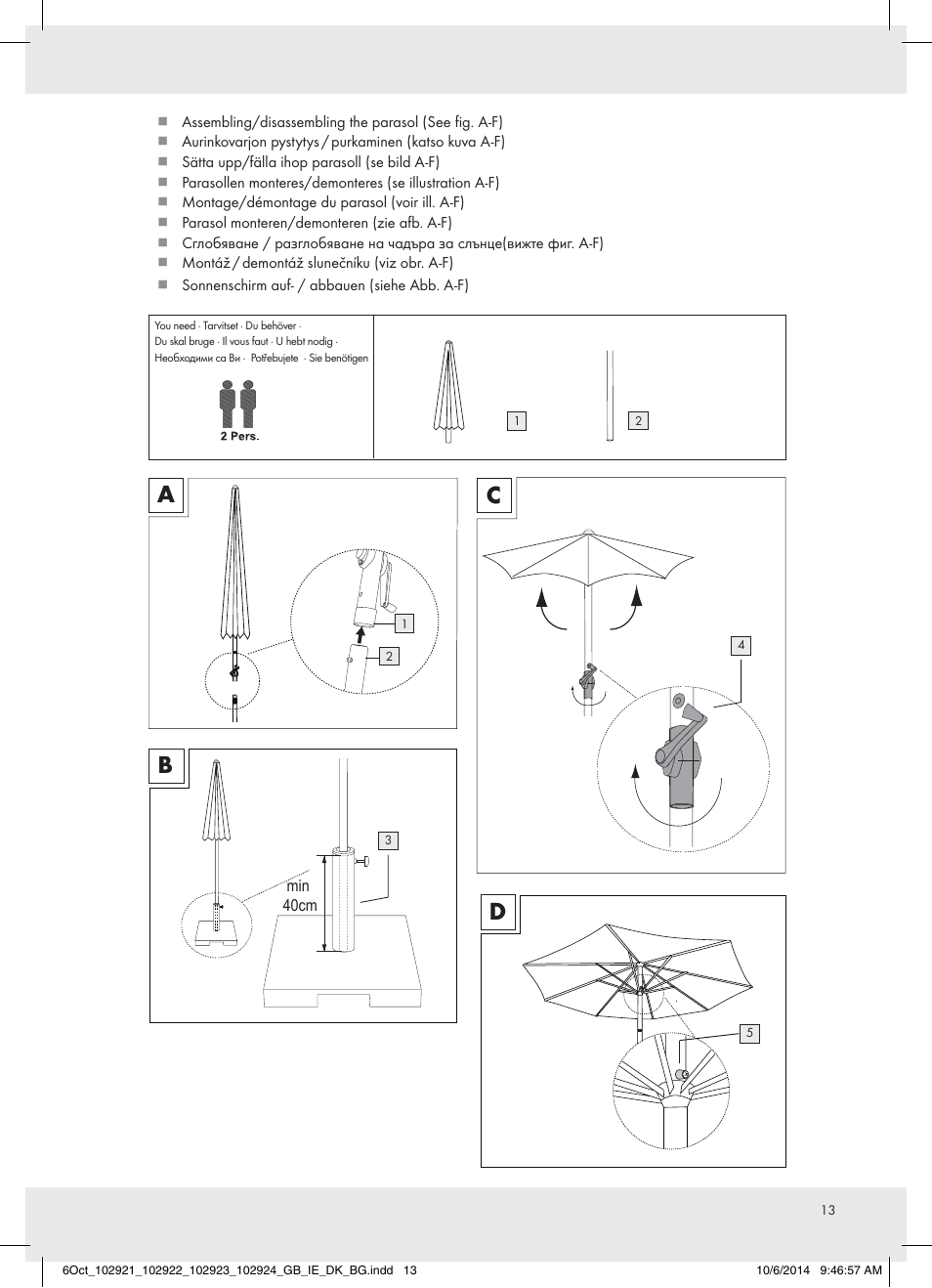 Florabest 102921-14-01 User Manual | Page 13 / 16