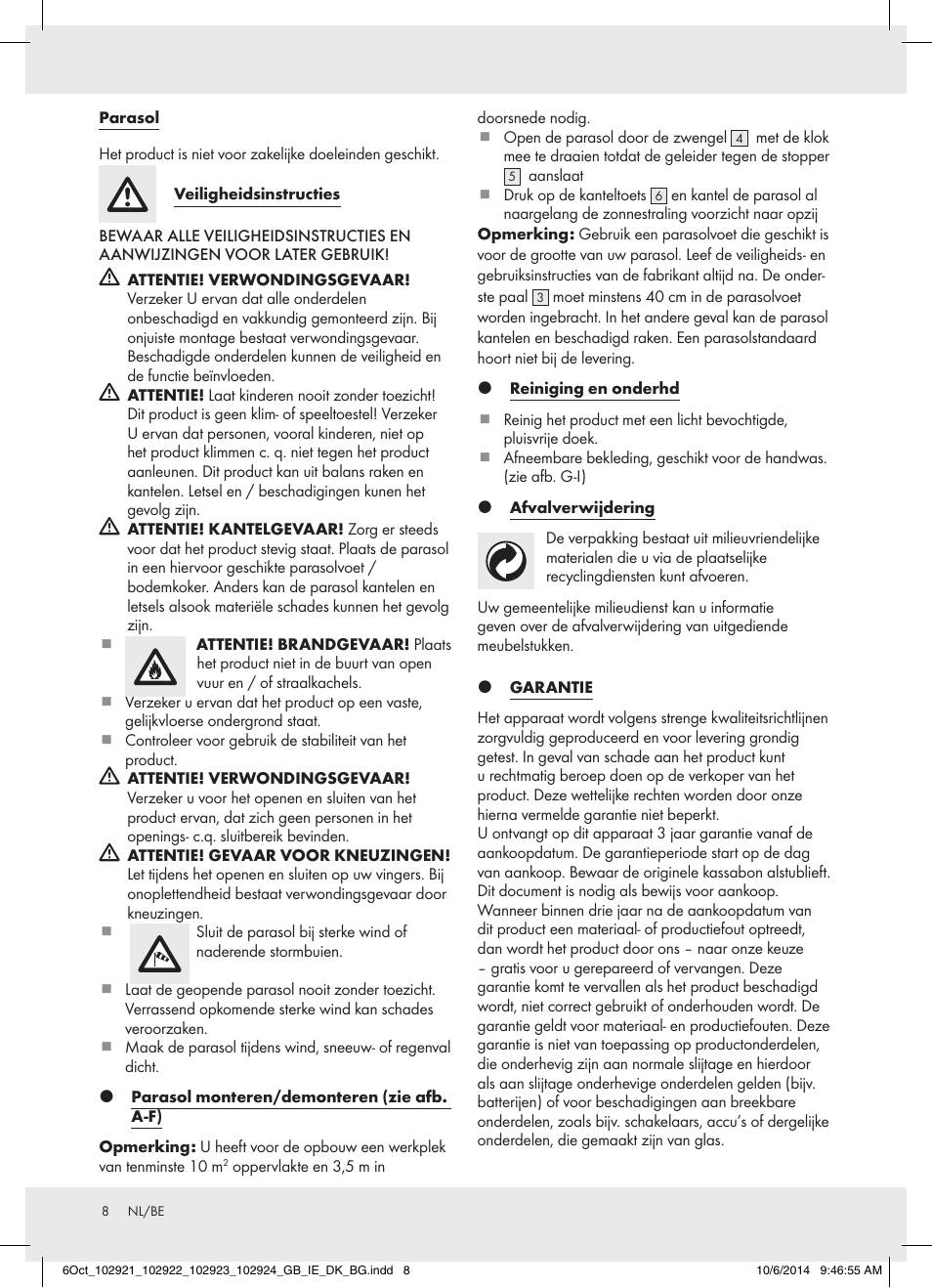 Florabest 102921-14-01 User Manual | Page 8 / 16