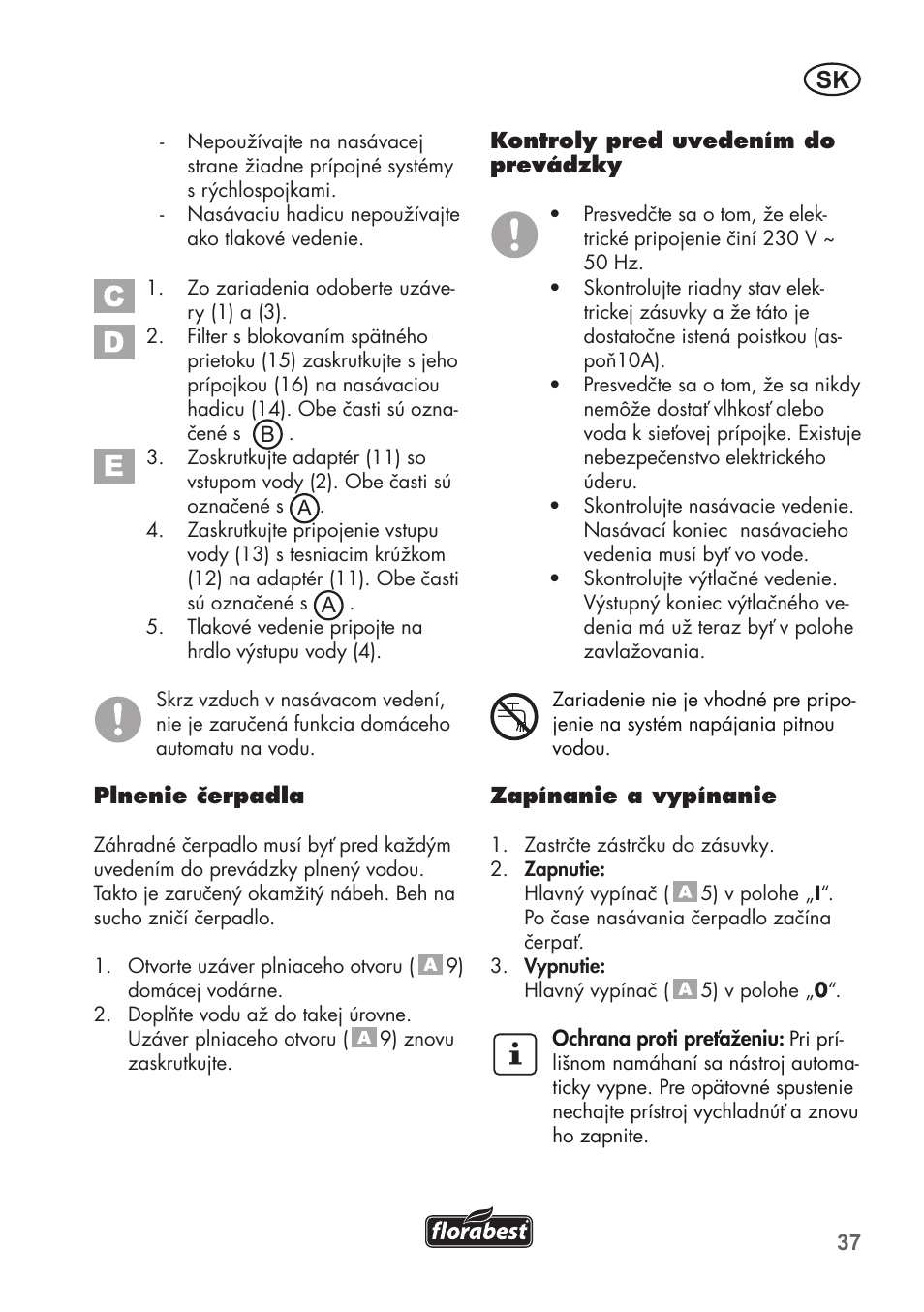 Florabest FGPS 1100 B2 User Manual | Page 37 / 60