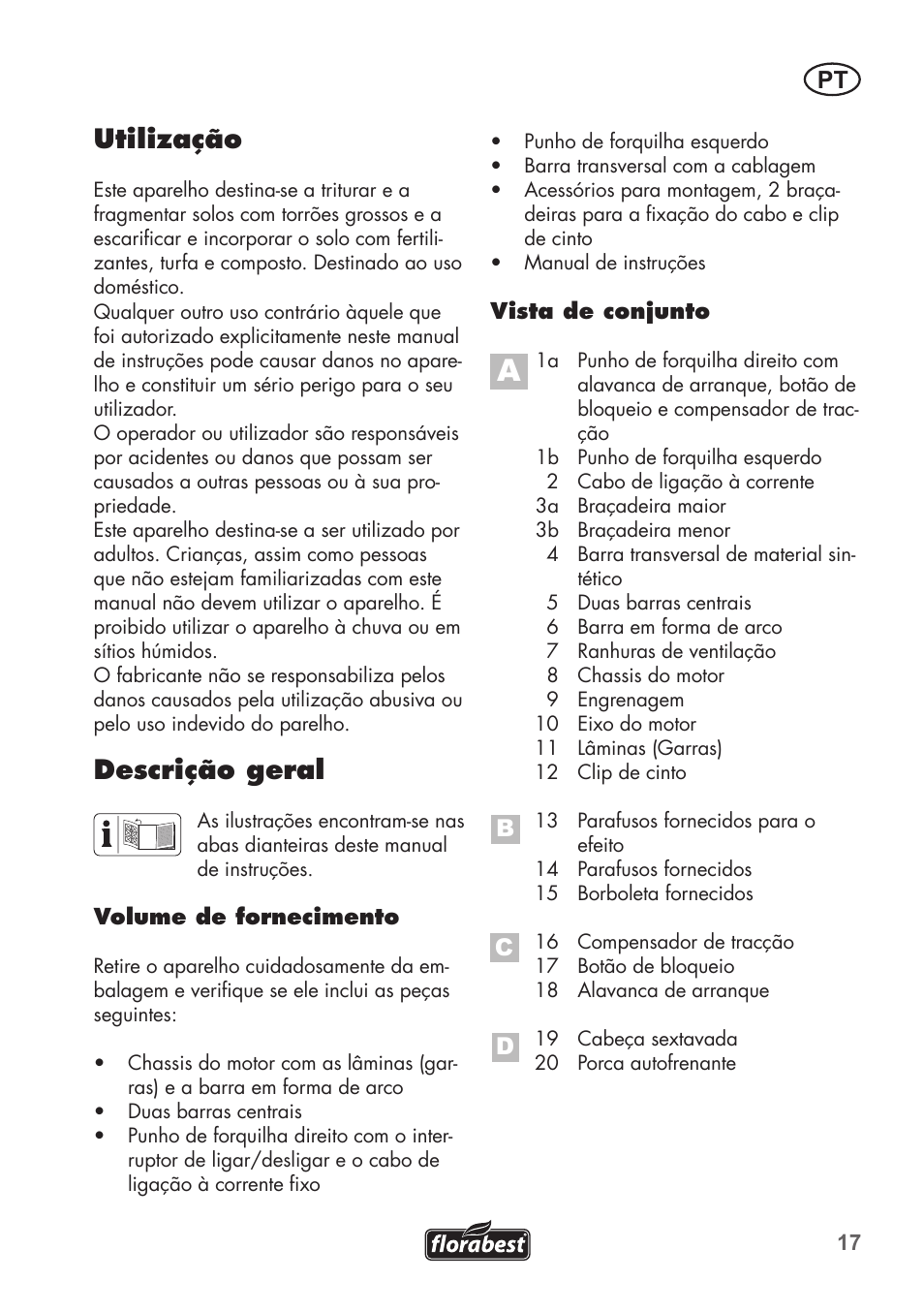 Utilização, Descrição geral | Florabest FGH 710 A1 User Manual | Page 17 / 58