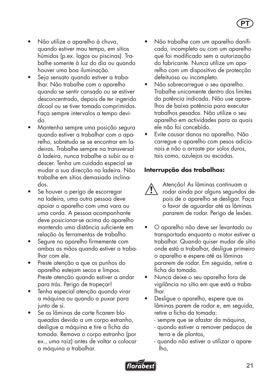 Florabest FGH 710 A1 User Manual | Page 21 / 58
