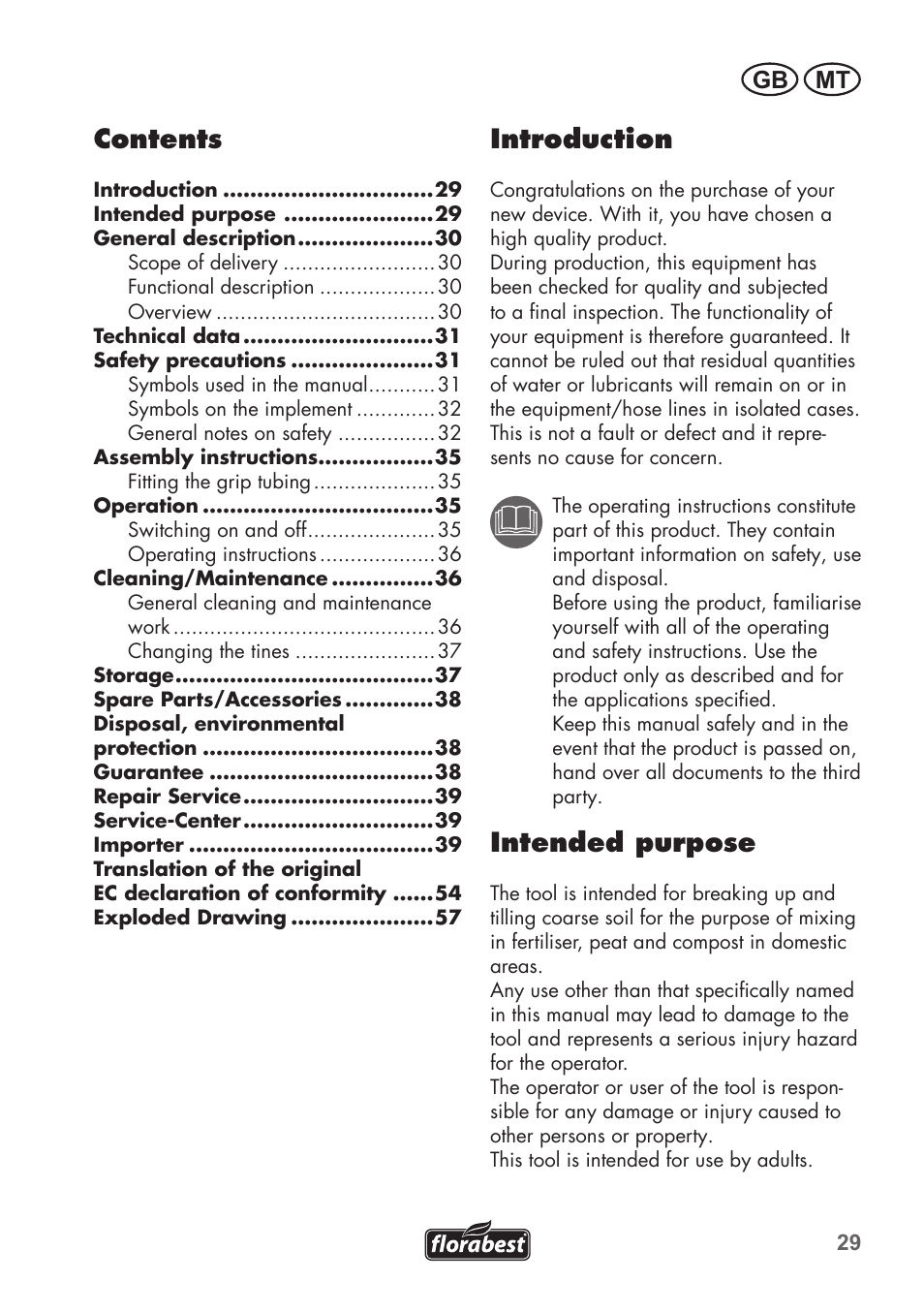 Florabest FGH 710 A1 User Manual | Page 29 / 58