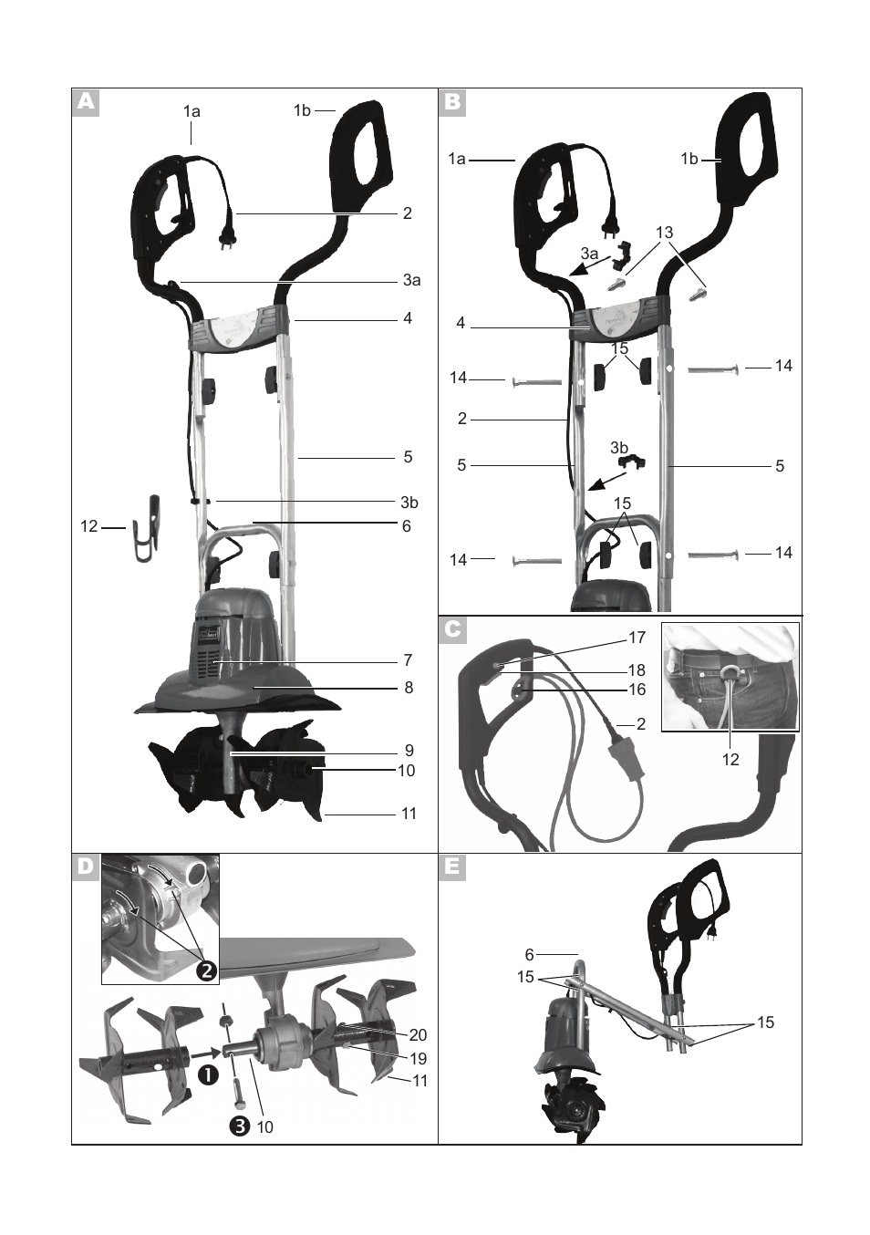 Ad e b | Florabest FGH 710 A1 User Manual | Page 3 / 58