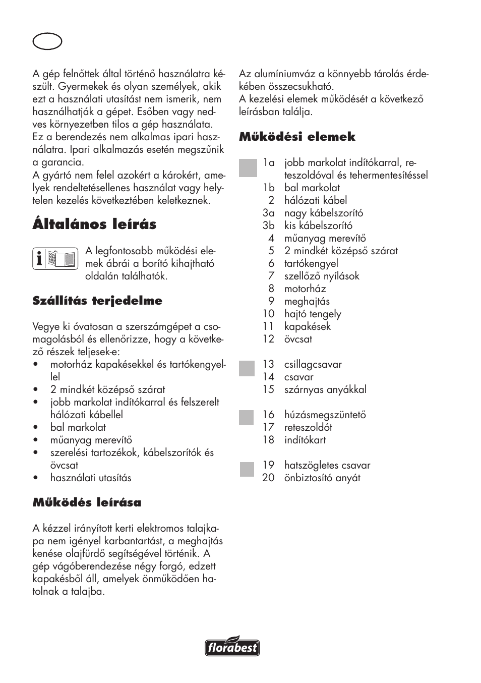 Általános leírás | Florabest FGH 710 A1 User Manual | Page 28 / 94