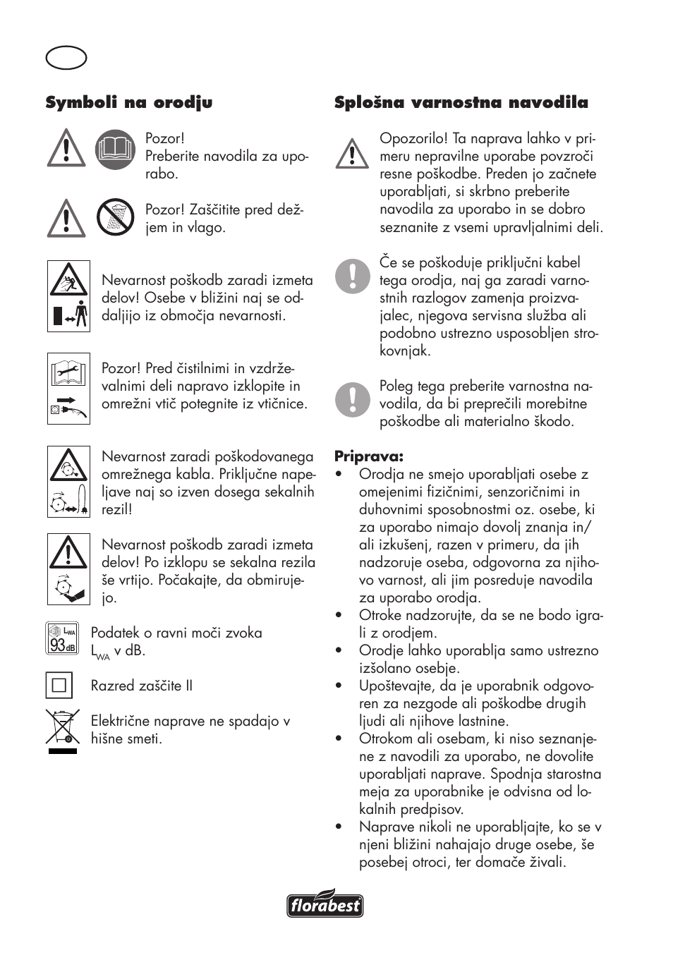 Florabest FGH 710 A1 User Manual | Page 42 / 94